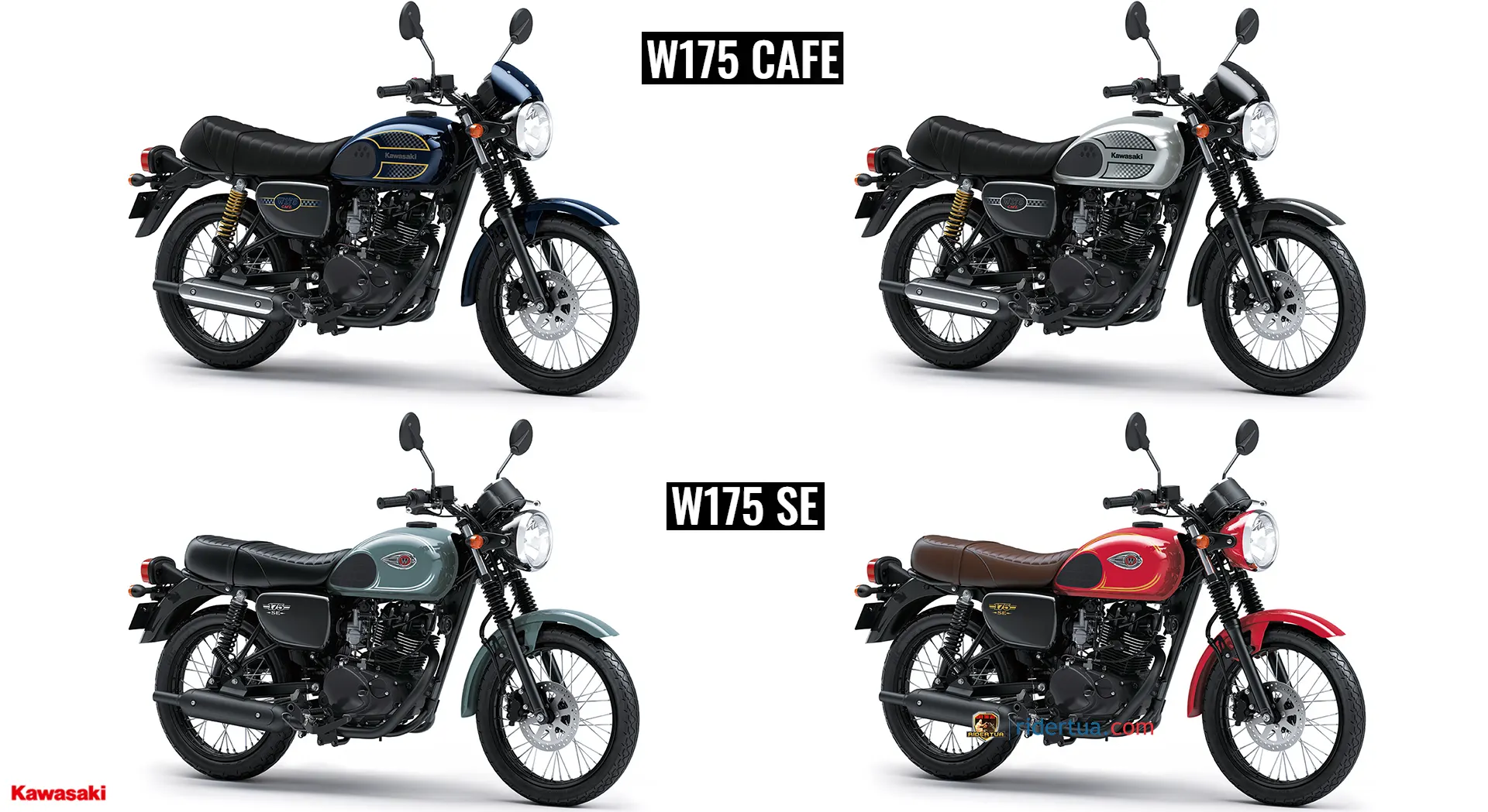 Kawasaki W175 SE & Cafe All Colors Warna Baru untuk Kawasaki W175 SE dan Cafe, Harganya Rp 34 Jutaan!