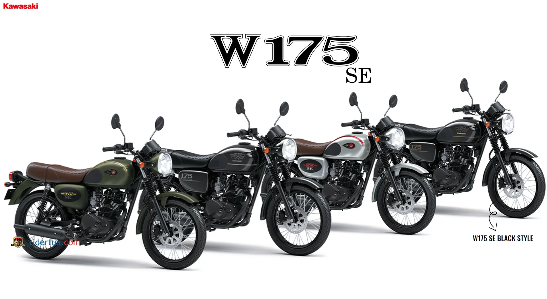 Kawasaki W175 SE & Black Style Harga Kawasaki W175 Terbaru Bulan Agustus 2023