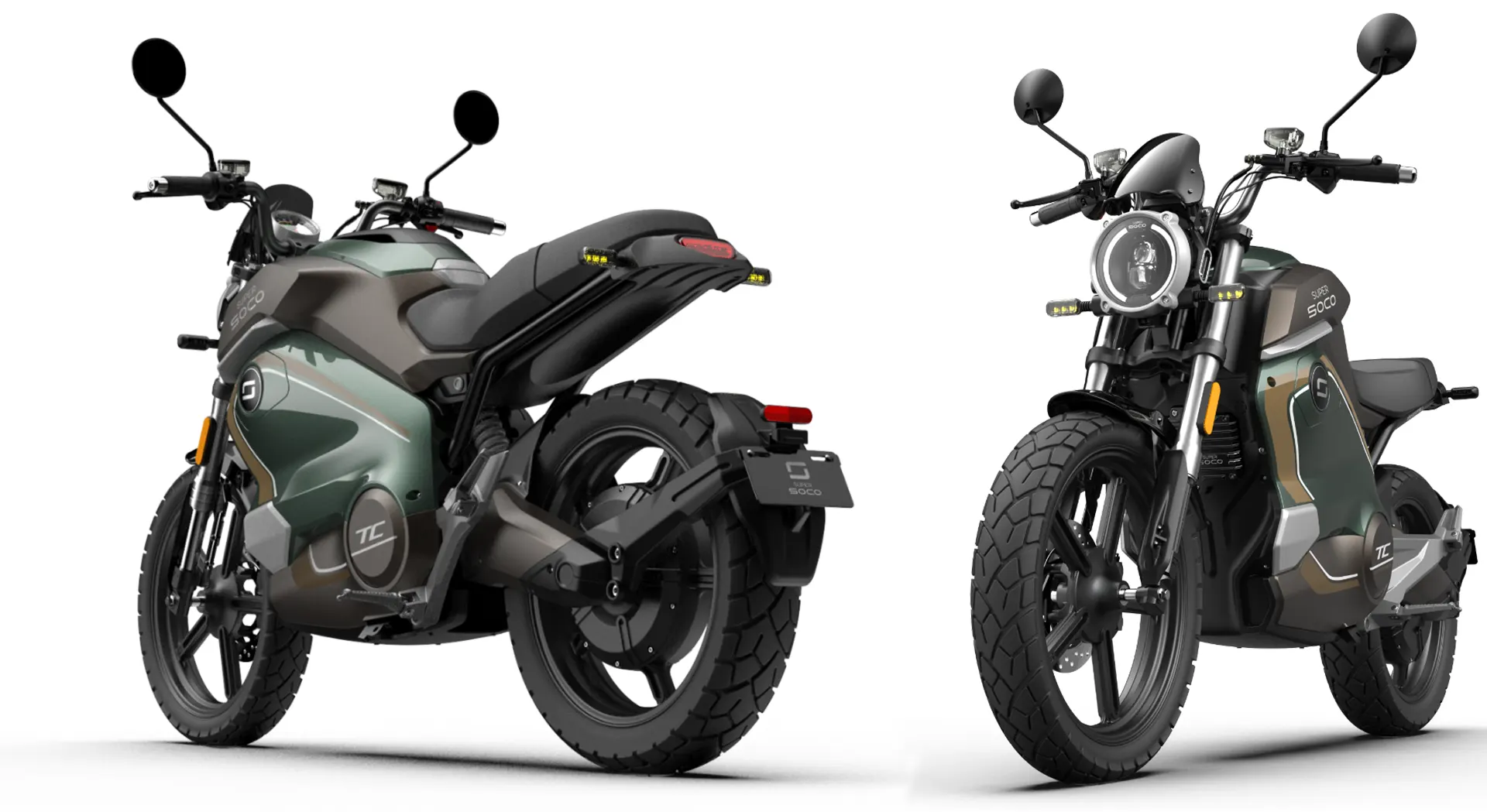 Super Soco TC Wanderer Depan & Belakang Super Soco TC Wanderer: Harganya Dapat 2 Unit Kawasaki W175?