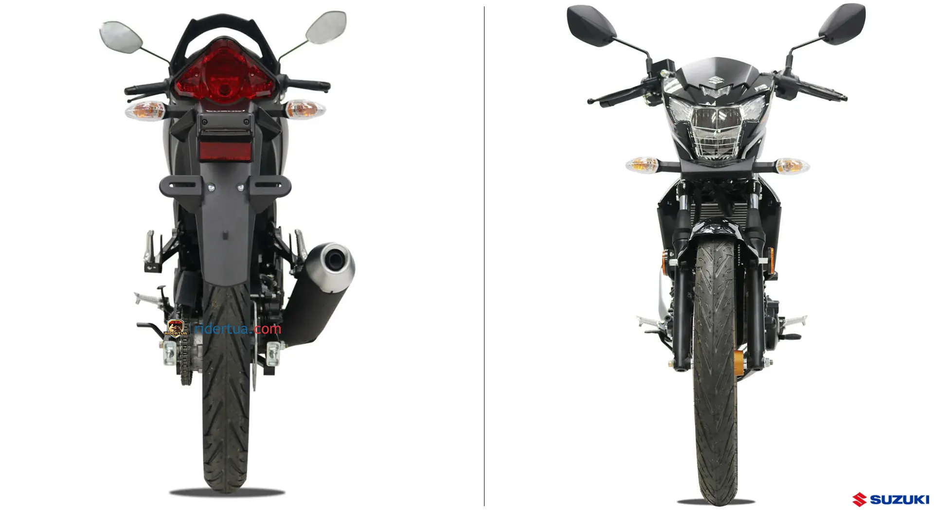 Suzuki Raider R150 Fi Front & Rear Suzuki Malaysia Rilis Warna Baru untuk Kembaran Suzuki Satria yakni Raider R150 Fi