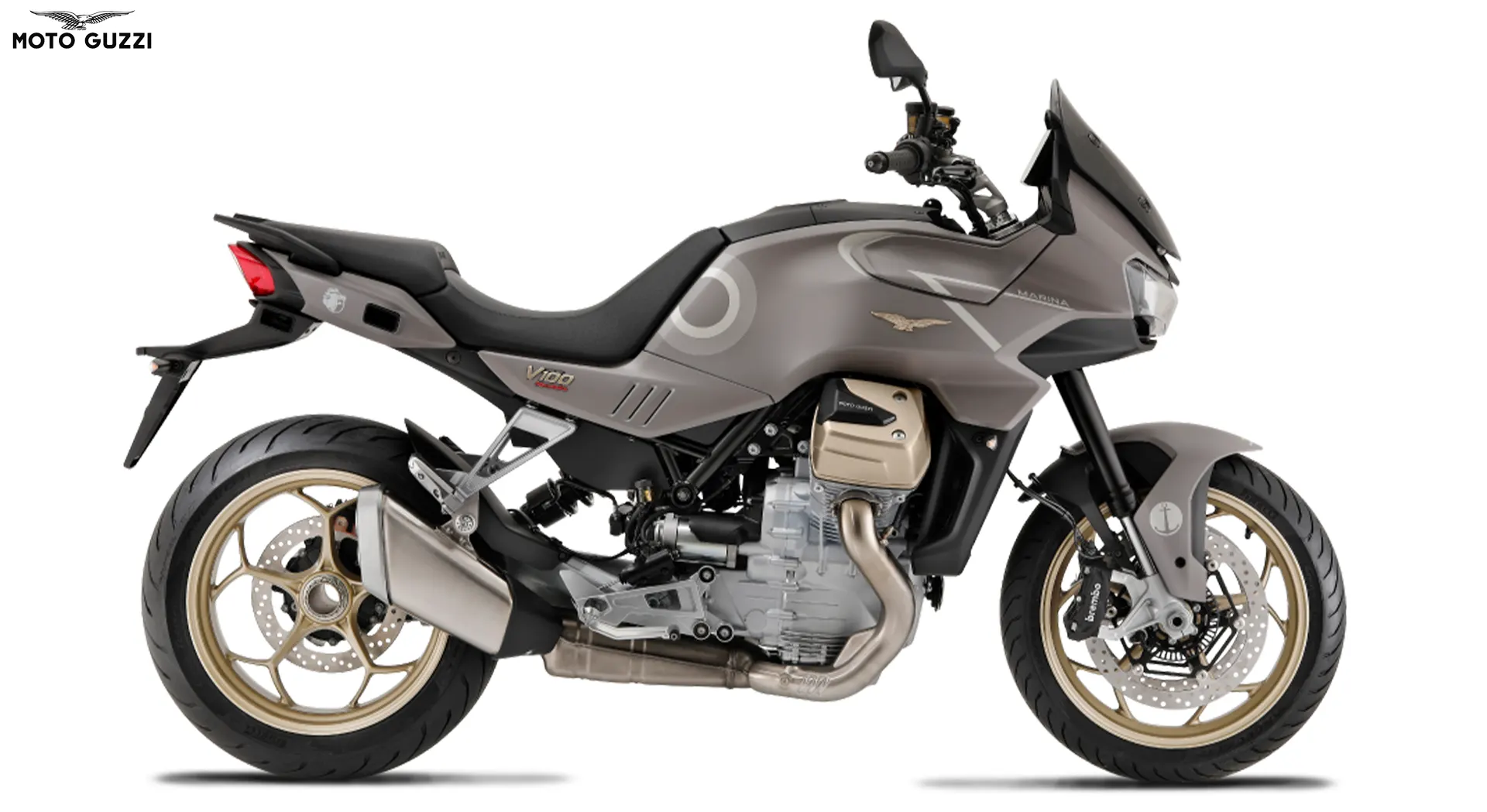 Terinspirasi dari Jet Tempur, Moto Guzzi V100 Mandello Aviazione Navale 1 Moto Guzzi V100 Mandello Aviazione Navale Samping