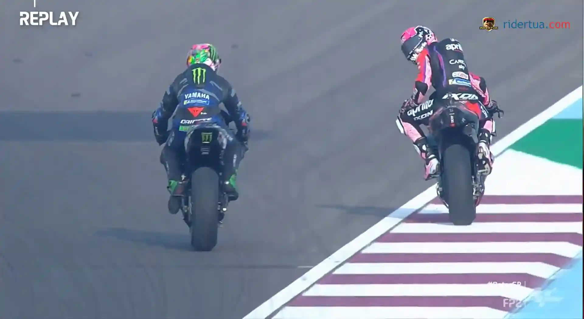 Aleix Espargaro 'Tampar' Morbidelli 1 Aleix Espargaro - Franco Morbidelli