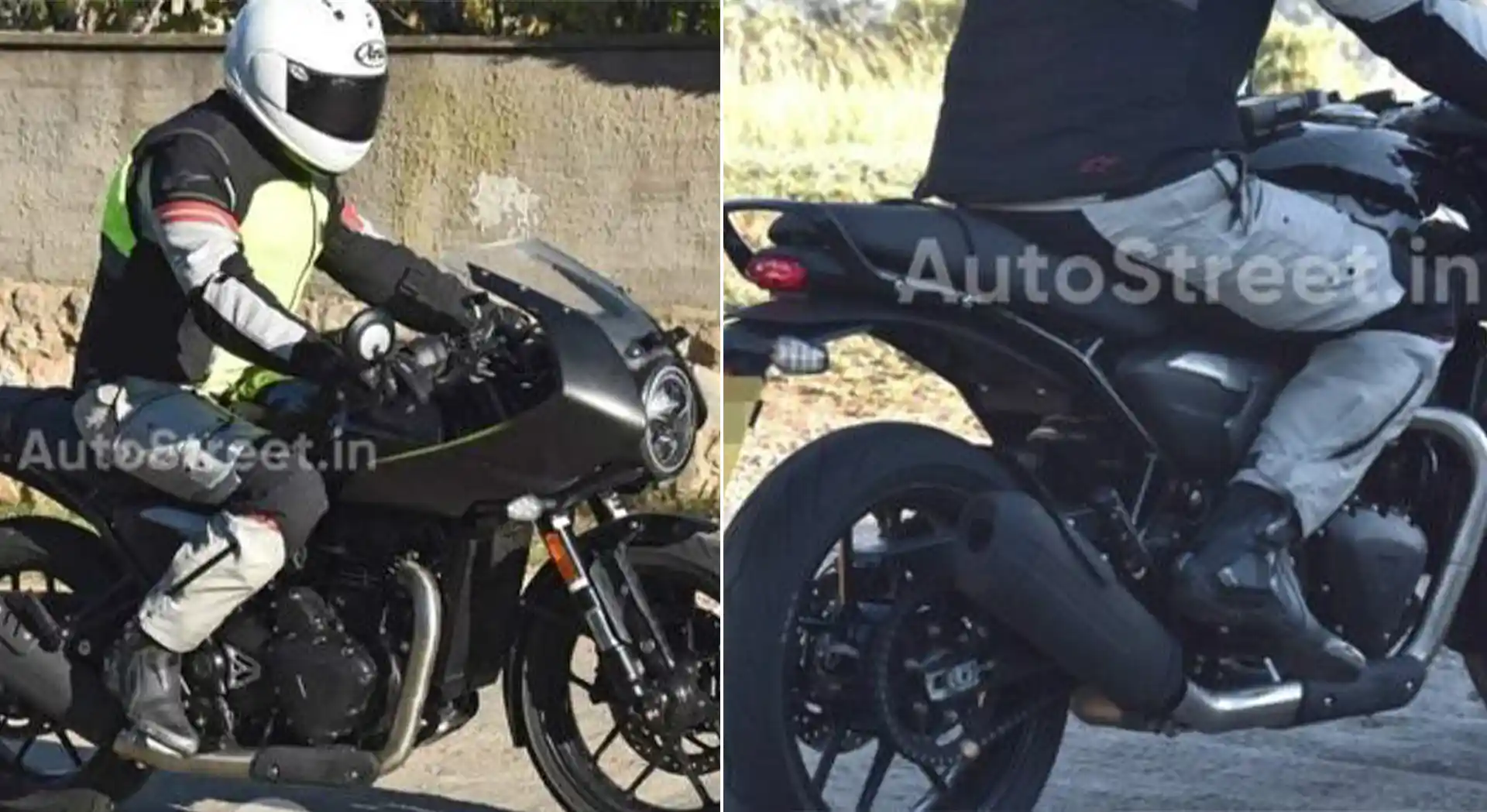 Motor Cafe Racer, Triumph Thruxton 400 Tertangkap Kamera Saat Melintas Dijalanan