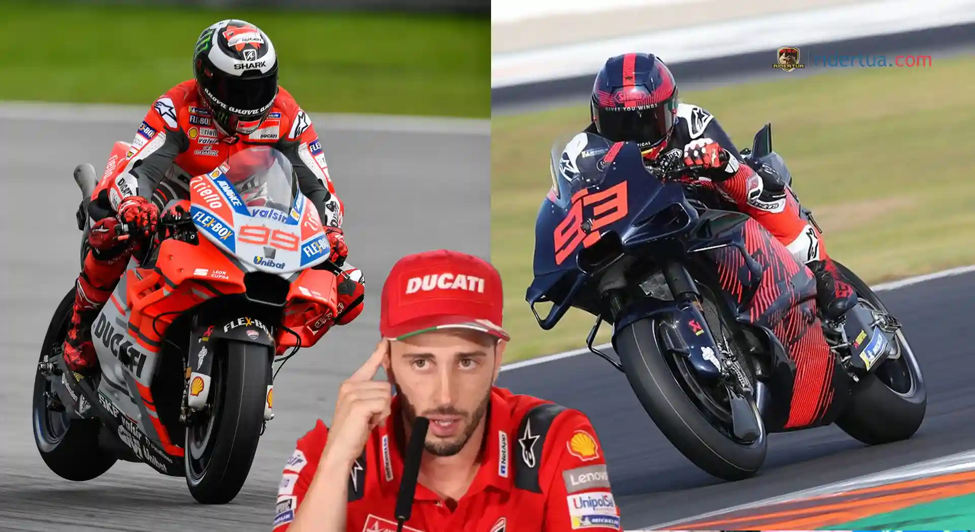 Andrea Dovizioso : Marc Marquez Bisa Seperti Jorge Lorenzo di Ducati? Andrea Dovizioso - Marc Marquez - Jorge Lorenzo