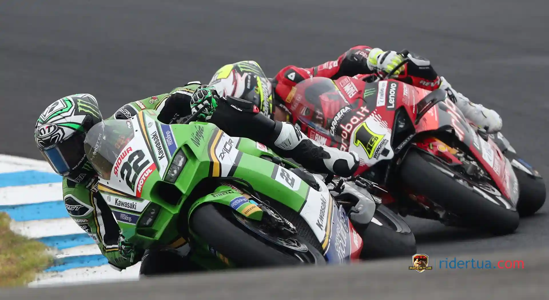 Alex Lowes dan Kawasaki Kembali Uji Coba di Motorland Aragon 1 Alex Lowes - Alvaro Bautista