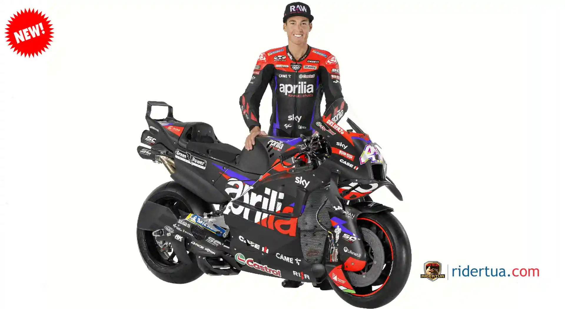 Bos Aprilia : Target Tidak Kalah Lebih dari 5 Detik dari Pemenang, Ketinggalan Sekebon Dong? 2 New Aprilia RS-GP 2024 Livery - Aleix Espargaro