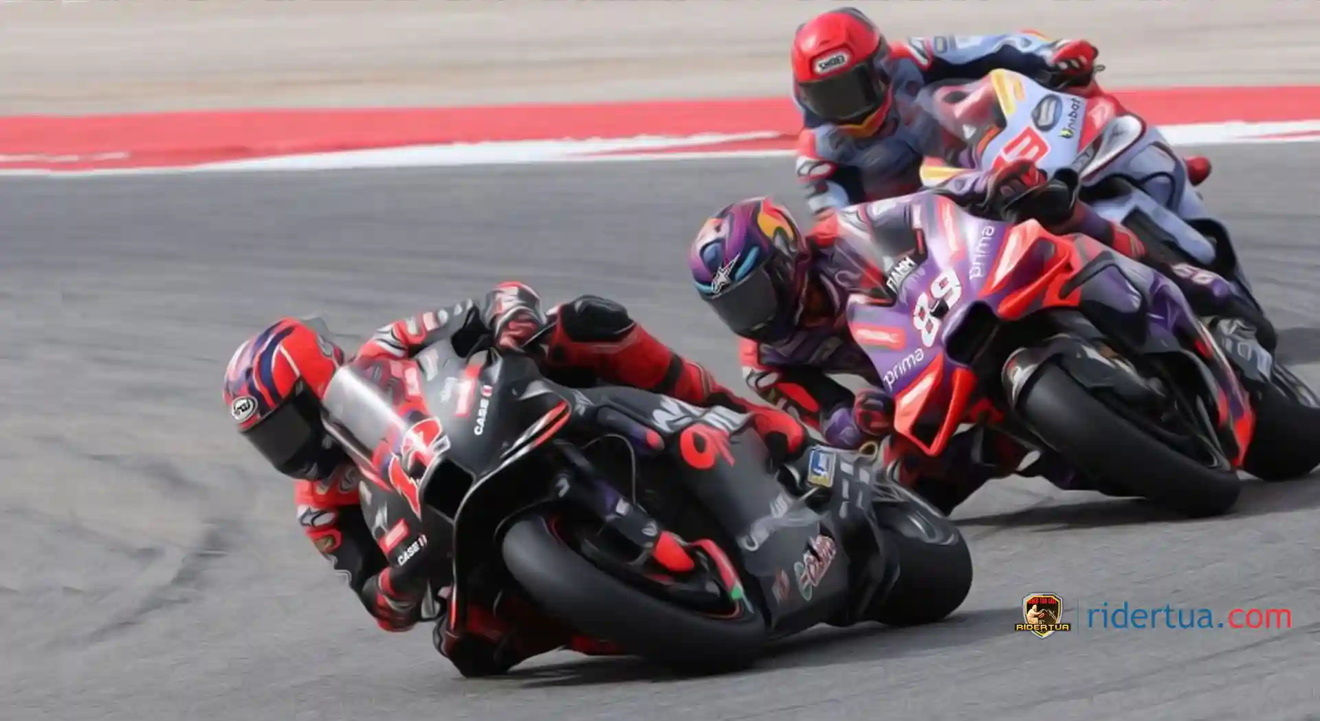Jorge Martin : Dikalahkan Marquez Si 'Pembalap Tua'? Saya Punya Masalah dengan Tekanan Ban! 1 Vinales - Martin - Marquez