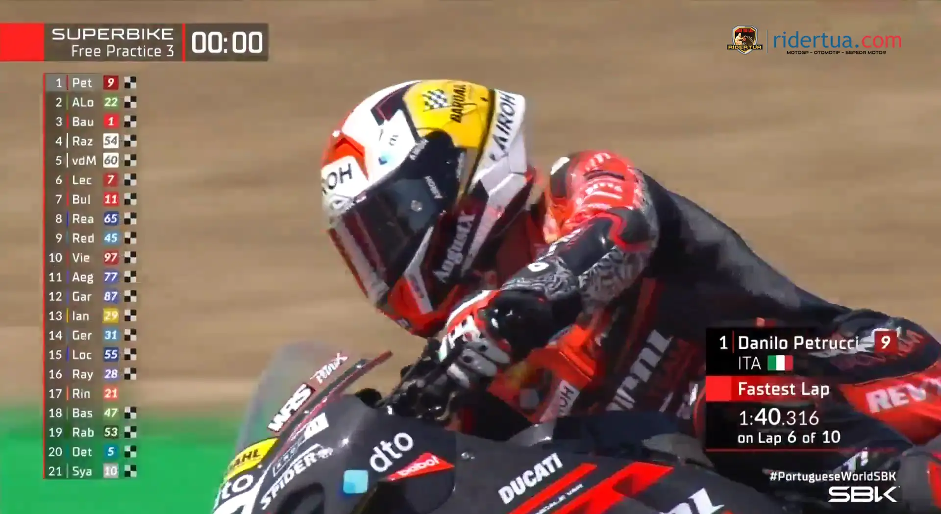 Hasil FP3 WSBK Portugal 2024 1 FP3 WSBK Portugal - Petrucci