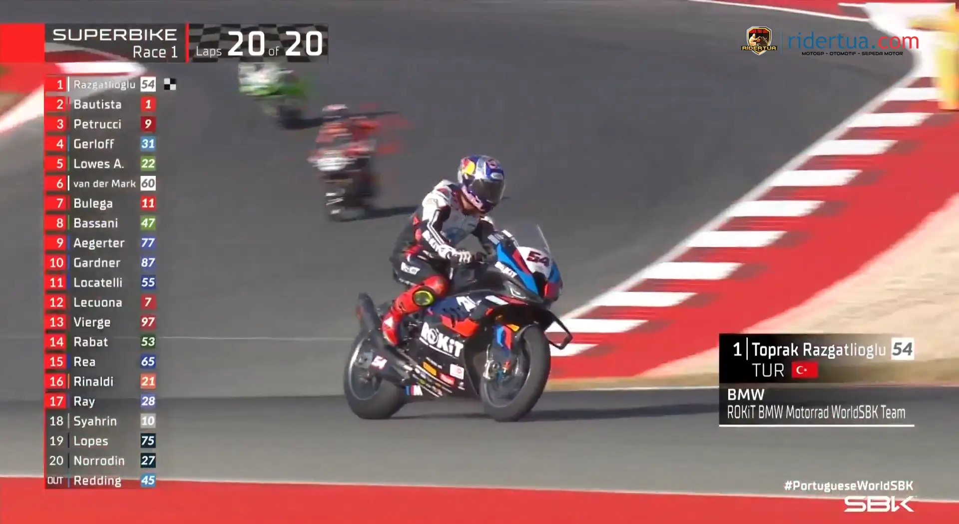 Hasil Race 1 WSBK Portugal 2024 1 Hasil Race 1 WSBK Portugal 2024