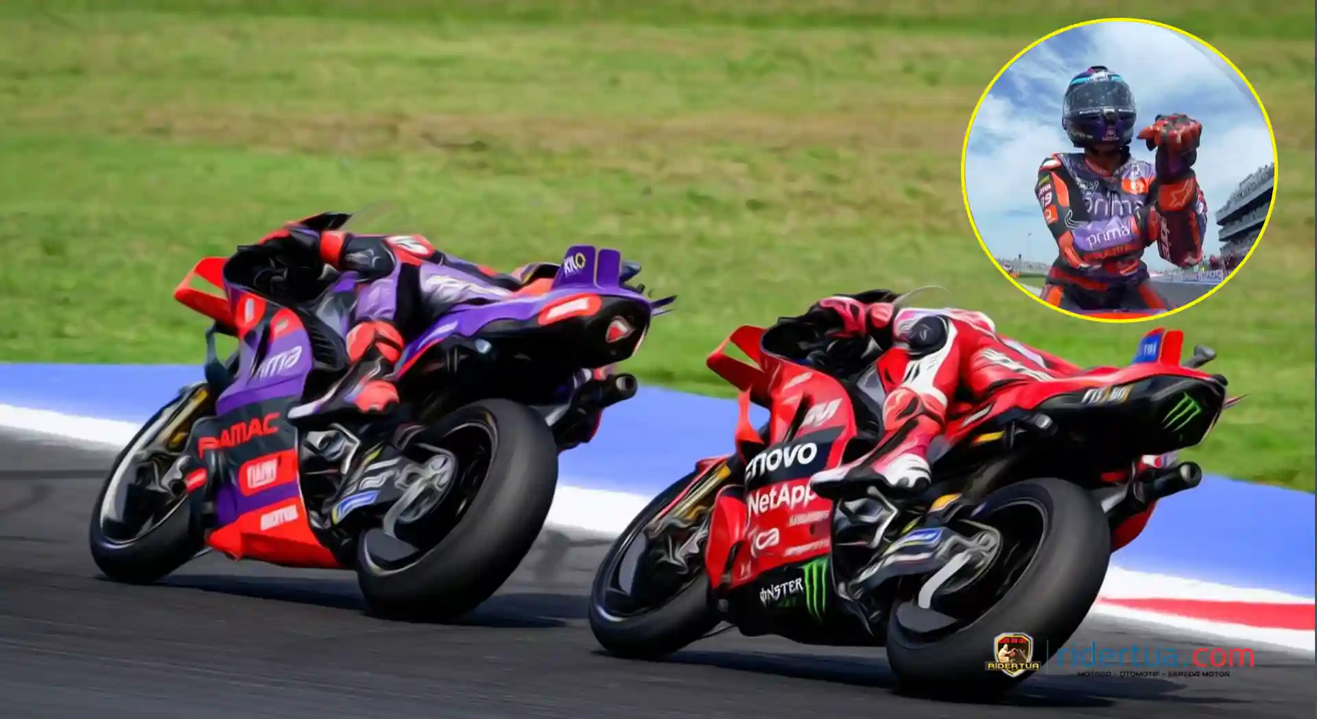 Jorge Martin Kesal : Jika Enea Mau Menyalipku Seharusnya Tidak Terlalu Mepet Seperti Itu 1 Enea Bastianini - Jorge Martin - Emilia Romagna