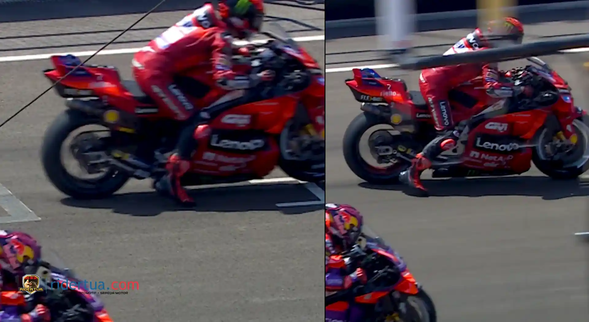 Davide Tardozzi : Ride Height Device Tidak Bisa Disalahkan Atas Masalah Pecco Bagnaia di Aragon 1 Pecco Bagnaia Start Aragon