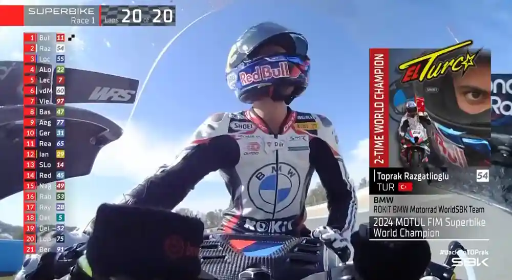 Hasil Race 1 WSBK Jerez 2024 : Toprak Razgatlioglu Juara Dunia 2024 1 Hasil Race 1 WSBK Jerez 2024-1