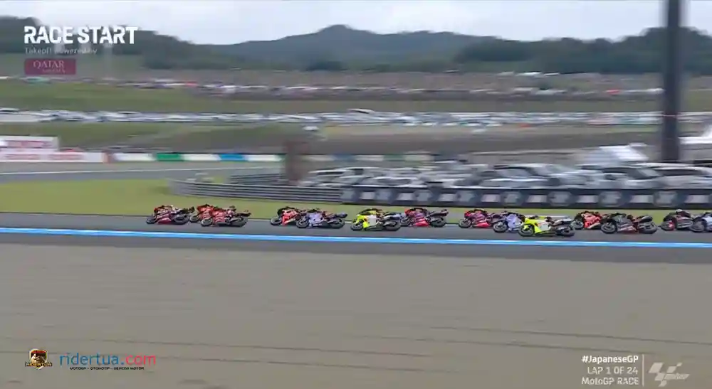 Race start MotoGP Jepang 2024
