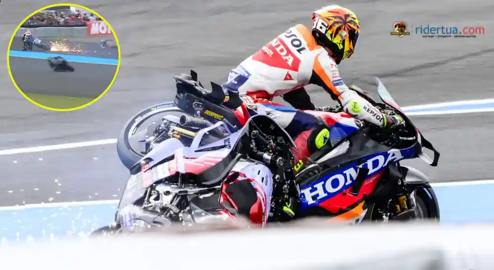 Kejadian Mirip Pecco, Tapi Kini Alex Marquez Kena Penalti Setelah Manuver Bahaya ke Joan Mir 1 Alex Marquez dan Joan Mir