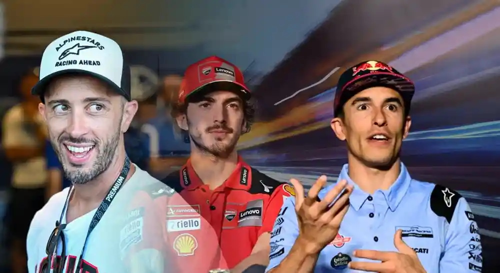 Andrea Dovizioso: Pada Diri Pecco Bagnaia Saya Melihat Seorang Juara Dunia yang Tidak Terima Jika Bukan Lagi yang Tercepat 1 Andrea Dovizioso - Pecco Bagnaia - Marc Marquez