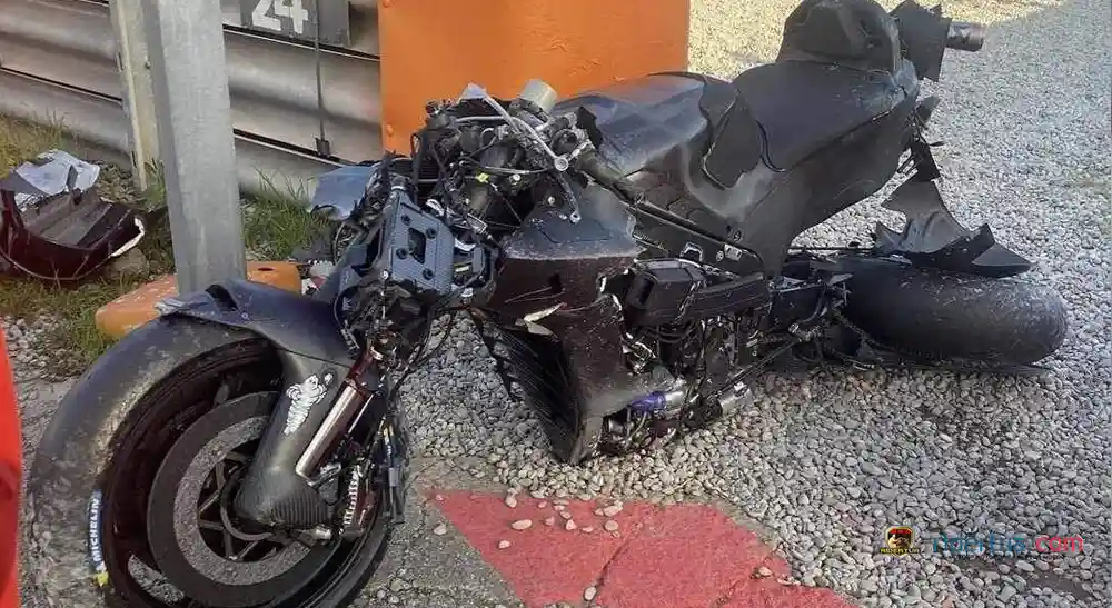 Kerugian Besar yang Dialami Tim Setelah Crash Bastianini Diperkirakan Mencapai 1,7 Miliar! 2 Motor Enea Bastianini Ringsek