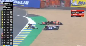 Brad Binder - Fabio Quartararo Crash