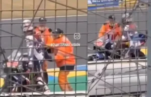 Fabio Quartararo Kena Hukuman ‘Tidak Biasa’ Skors 10 Menit dan Denda 37 Juta!.. Buntut Memarahi Marshal Saat Crash! Fabio Quartararo - Marah