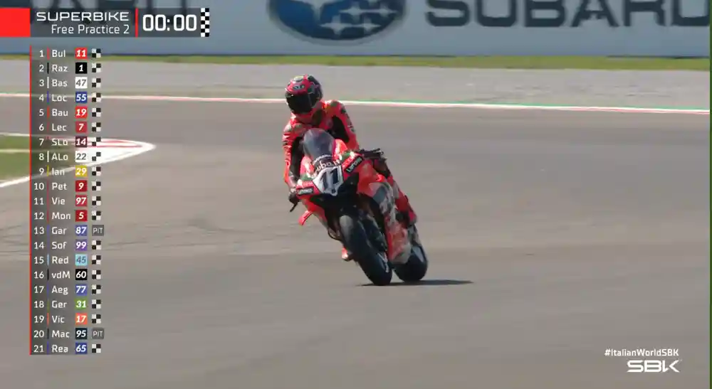 Hasil FP2 WSBK Italia 2025: Bulega Kembali Tercepat 1 Hasil FP2 WSBK Italia 2025