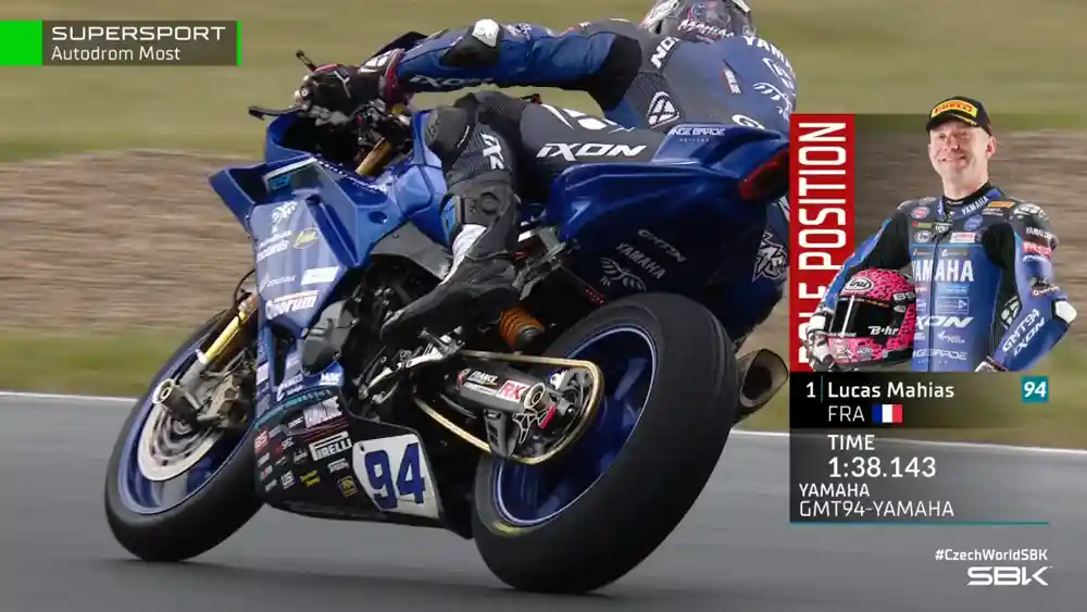 Hasil Superpole WSSP Ceko 2025 : Lucas Mahias Pole 1 Hasil Superpole WSSP Ceko 2025