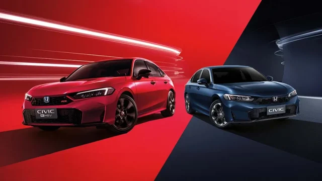 Mobil sedan Honda Civic RS eHEV 2025 CarGuide PH
