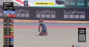 Fabio Quartararo Crash Aragon 2025