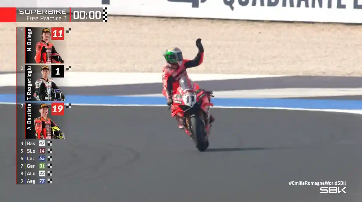 Hasil FP3 WSBK Emilia-Romagna 2025: Bulega Tercepat 1 Hasil FP3 WSBK Emilia-Romagna 2025