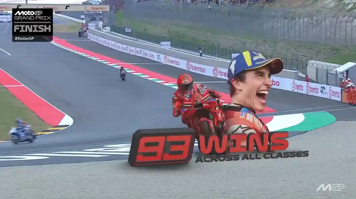 Hasil Race MotoGP Italia 2025: Marc Marquez Menang Lagi, Klasemen & Komentar Pembalap 1 Hasil Race MotoGP Italia 2025