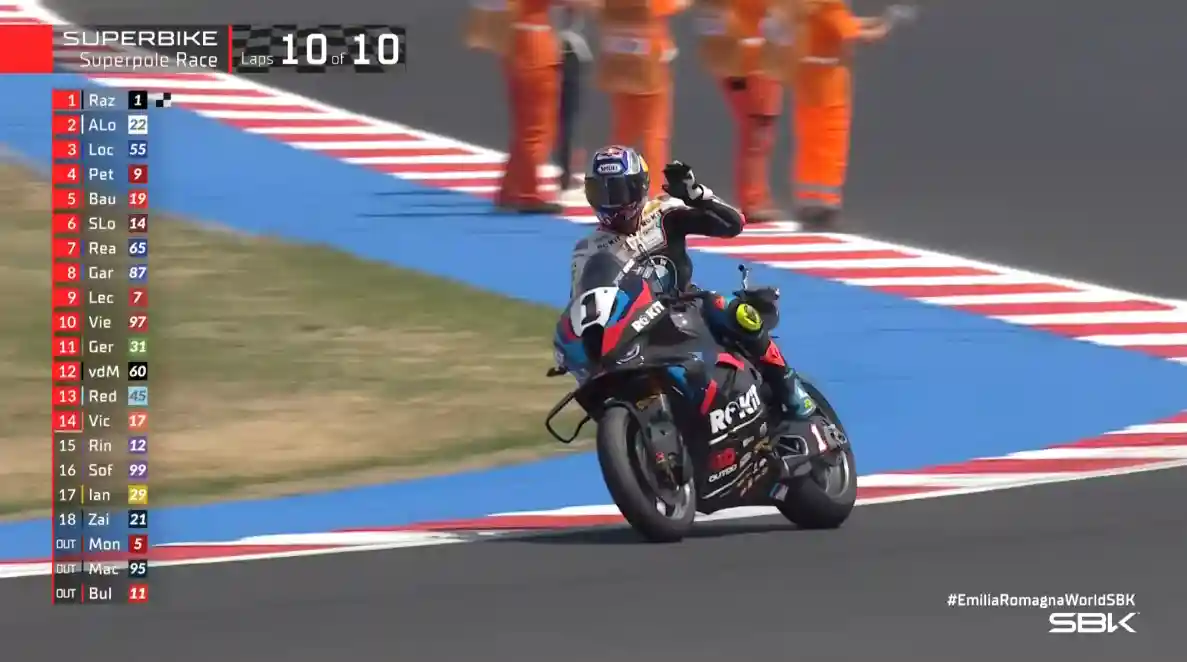 Hasil Superpole Race WSBK Emilia-Romagna 2025: Toprak Menang, Bulega Crash 1 Hasil Superpole Race WSBK Emilia-Romagna 2025