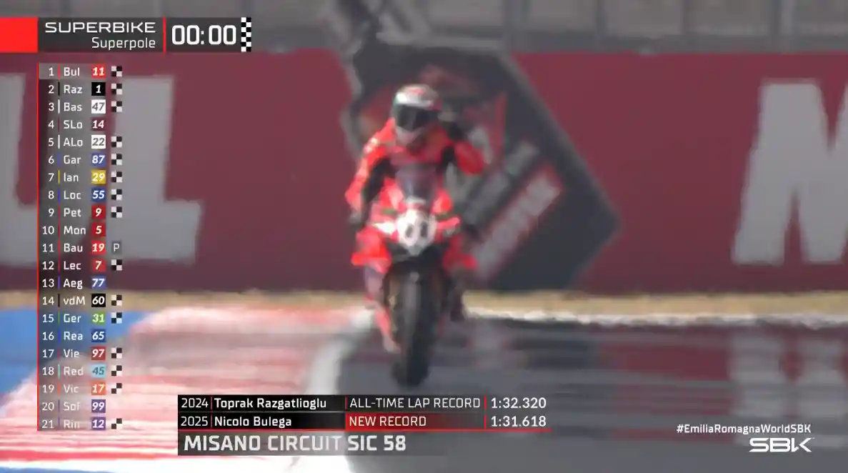 Hasil Superpole WSBK Emilia-Romagna 2025