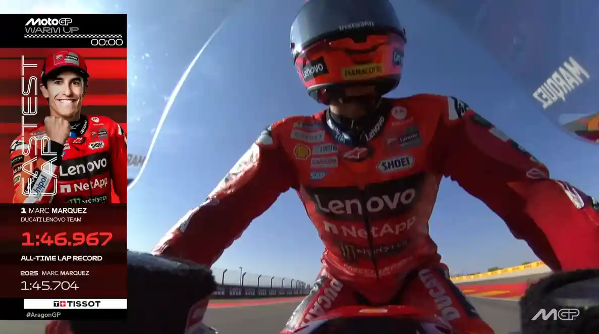 Hasil Warm Up MotoGP Aragon 2025: Marc Marquez Tercepat 1 Hasil Warm Up MotoGP Aragon 2025