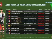 Hasil Warm Up WSBK Emilia-Romagna 2025