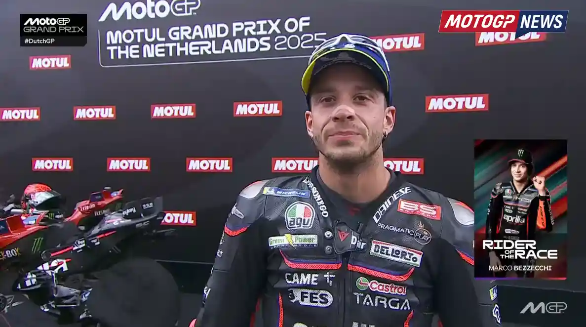 Klasemen MotoGP Belanda 2025 1 Marco Bezzecchi - Rider Of The Race