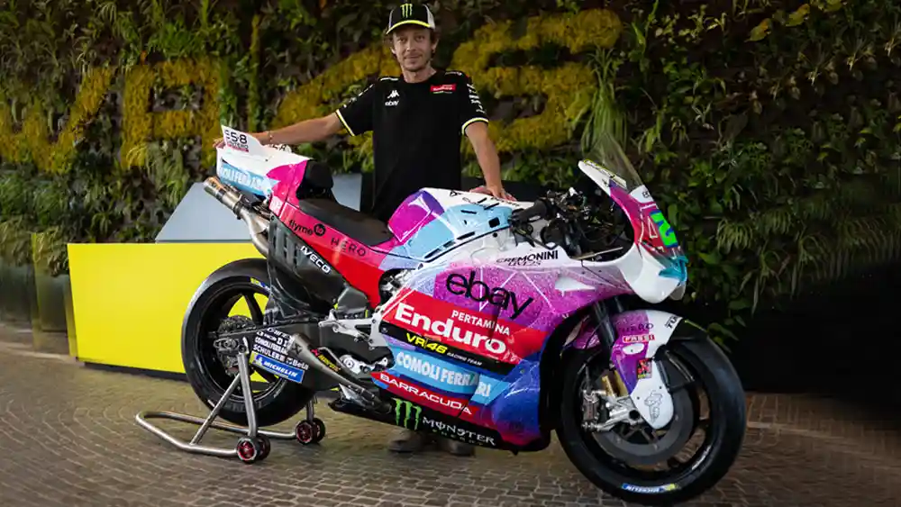 Valentino Rossi Mempersembahkan Livery Spesial MotoGP Italia yang Terinspirasi Penyanyi Cesare Cremonini 1 Valentino Rossi VR46 - Aurora Borealis