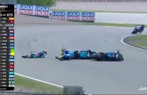 Diogo Moreira crash dengan David Alonso