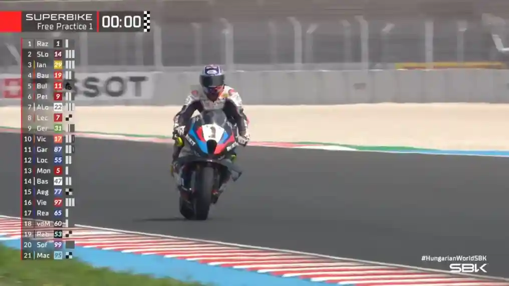 Hasil FP1 WSBK Hungaria 2025: Toprak Razgatlioglu Tercepat 1 Hasil FP1 WSBK Hungaria 2025