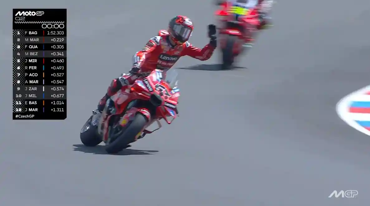Hasil Kualifikasi MotoGP Ceko 2025: Pecco Bagnaia Pole Perdana 1 Hasil Kualifikasi MotoGP Ceko 2025