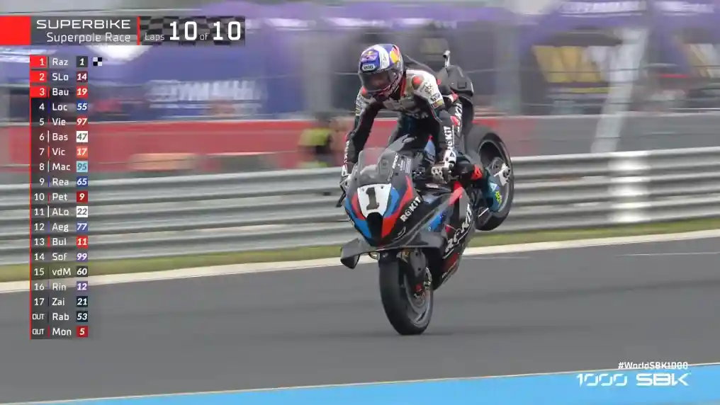 Hasil Superpole Race WSBK Hungaria 2025: Toprak Razgatlioglu Menang 1 Hasil Superpole Race WSBK Hungaria 2025