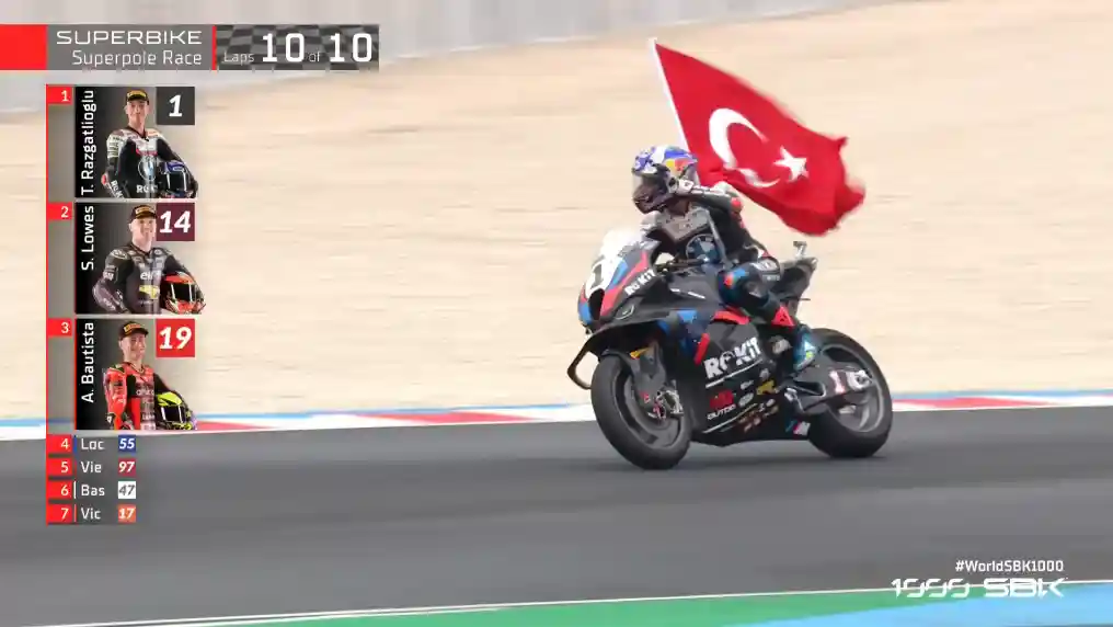 Hasil Superpole Race WSBK Hungaria 2025: Toprak Razgatlioglu Menang 2 Hasil Superpole Race WSBK Hungaria 2025
