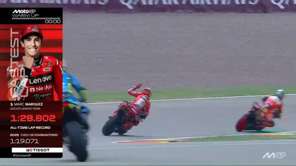 Hasil Warm Up MotoGP Jerman 2025 1 Hasil Warm Up MotoGP Jerman 2025