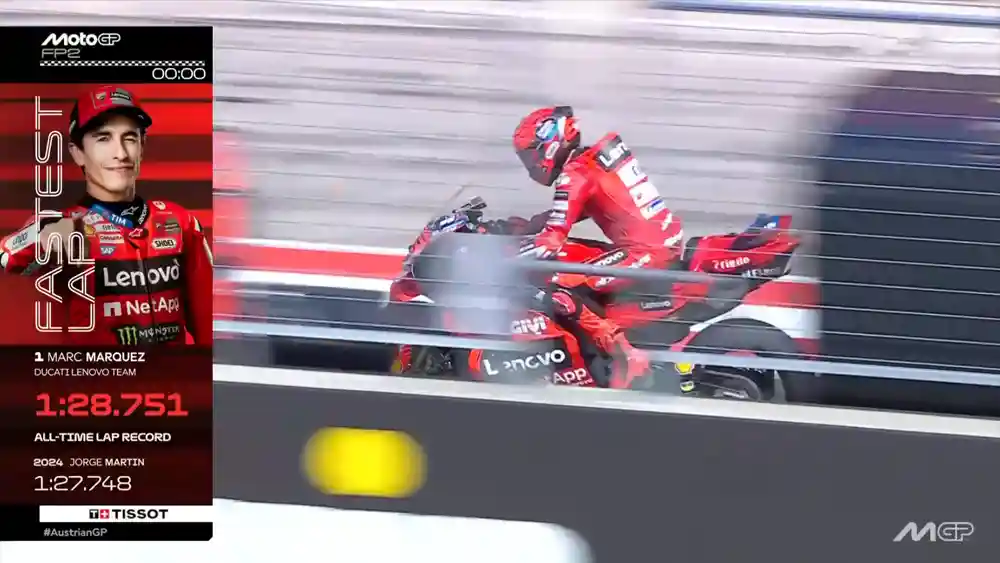 Hasil FP2 MotoGP Austria 2025: Marc Marquez Tercepat 1 Hasil FP2 MotoGP Austria 2025