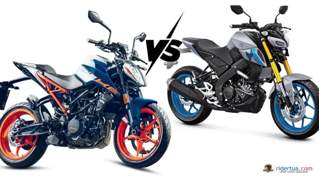 KTM Duke 160 dan Yamaha MT-15 Saingan Berat! KTM Duke 160 dan Yamaha MT-15 Performa Bersaing Harga Beda Segini