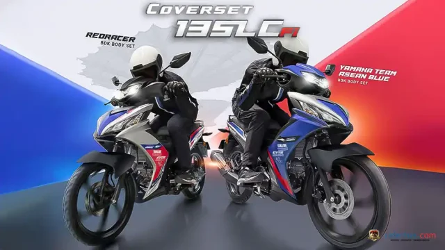 Yamaha LC135 Fi Racing Edition Mirip MX-King, Bebek Yamaha LC135 Fi Dapat Dua Bodi Set Racing Edition!