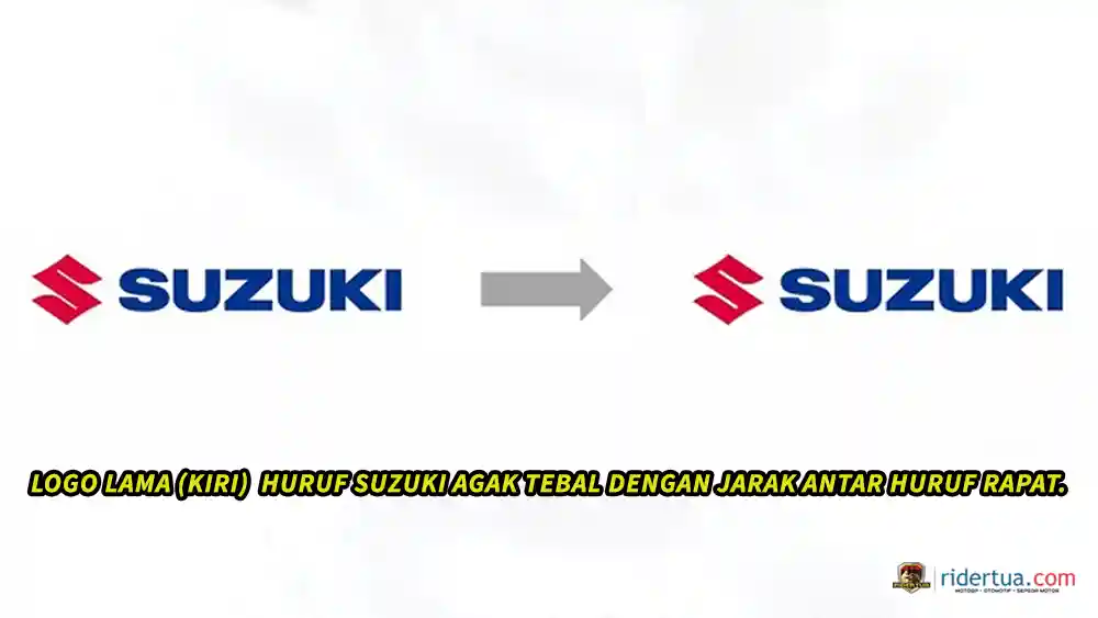 Emblem Suzuki Ganti Setelah 22 Tahun! Dari 3D Mengilap Ke Desain Flat Modern 1 Logo Suzuki Lama dan Baru