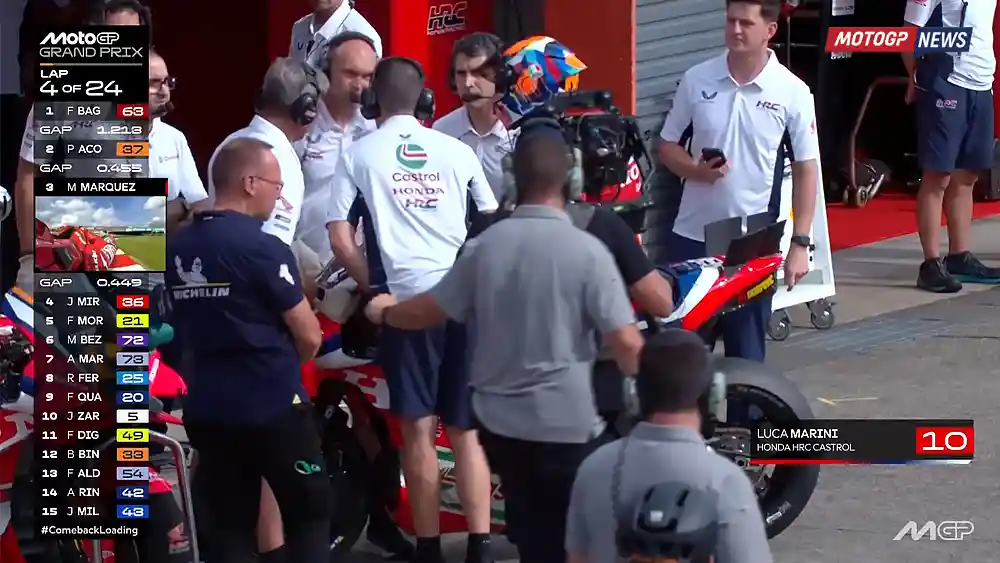 Luca Marini Gagal Finis