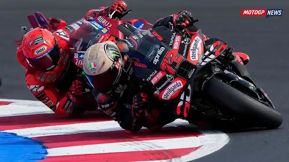 Marco Bezzecchi : Kalah Motor...Setelah 7 Lap, Performa Pengereman Aprilia Mulai Menurun 2 Marc Marquez - Marco Bezzecchi