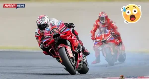 Marc Marquez - Pecco Bagnaia - motor berasap