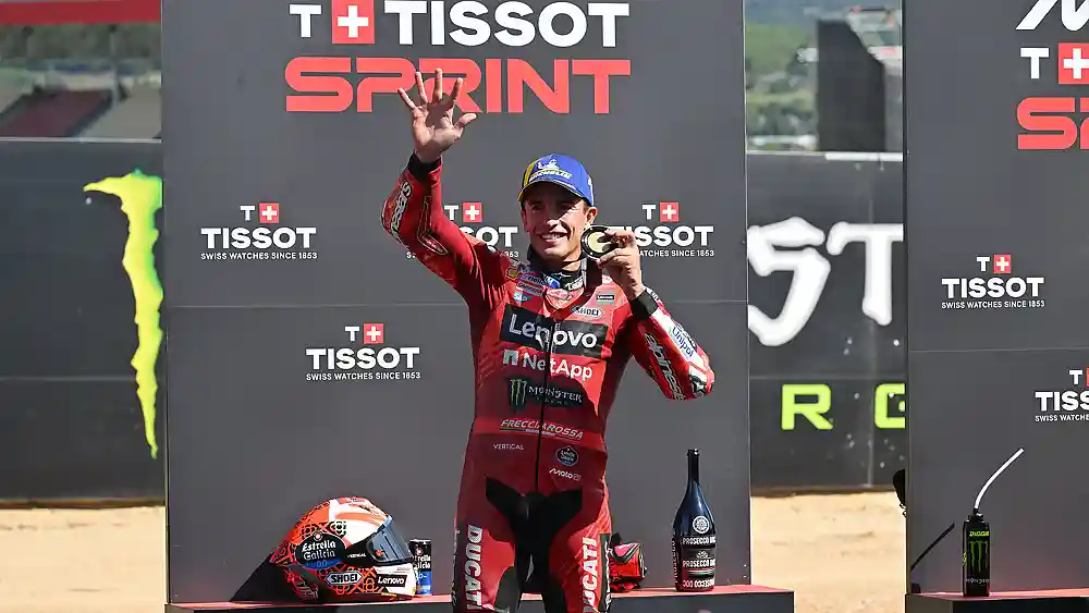 Klasemen Pembalap Usai Sprint MotoGP Catalunya 2025 2 Marc Marquez - Podium Catalunya