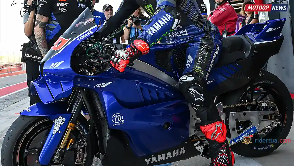 Fabio Quartararo : Motor V4 Selisihnya 'Cuma' 0,001 Detik.. Masih Belum Motor Juara! 1 Yamaha M1 V4 - Fabio Quartararo
