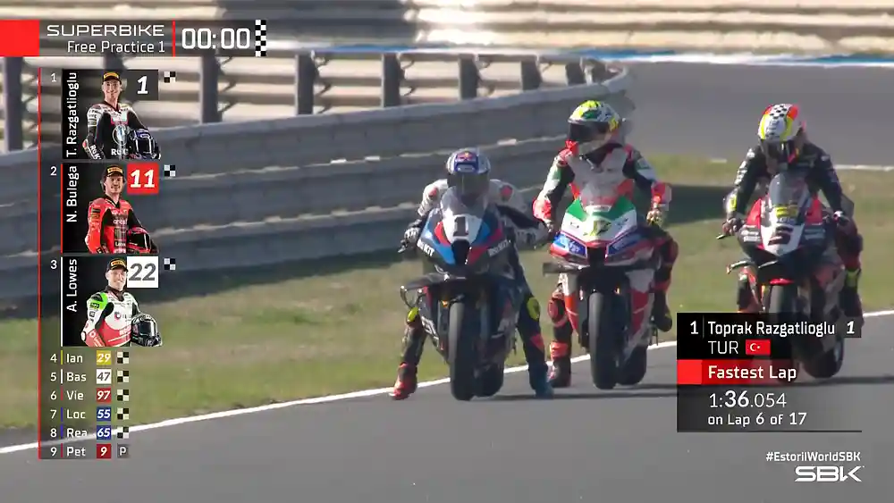 Hasil FP1 WSBK Estoril 2025